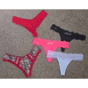 Juicy Couture Women's Lace-Trim Thong Panties (Set of 3) And 2 Others